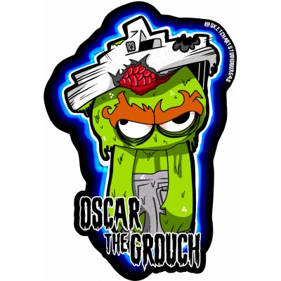 Стикер Sesame Street 123 - Oscar the Grouch